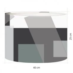 Abat-jours Lampadaires Abat-jour Art Deco Black T 40 X H 27 5 Abat-jours Lampadaires Abat-jour Art Deco Black T 40 X H 27 -Luminaires Contemporain Soldes abat jour art deco black t 40 x h 27 2