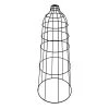 Hoopzi Suspensions Abat-jour Cage En Aluminium Noir Mat