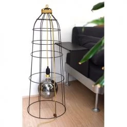 Hoopzi Suspensions Abat-jour Cage En Aluminium Noir Mat -Luminaires Contemporain Soldes abat jour cage en aluminium noir mat 2