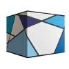 Abat-jours Lampes à Poser Abat-jour Carré Callero Bleu 35x35 H 25