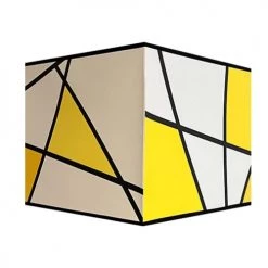 Abat-jours Lampes à Poser Abat-jour Carré Callero Jaune 25x25 H 25