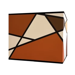 Abat-jours Lampes à Poser Abat-jour Carré Callero Marron 30x30 H 30 -Luminaires Contemporain Soldes abat jour carre callero marron 30x30 h 30 2