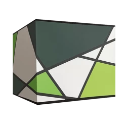 Abat-jours Lampes à Poser Abat-jour Carré Callero Vert 30x30 H 30 -Luminaires Contemporain Soldes abat jour carre callero vert 30x30 h 30 2