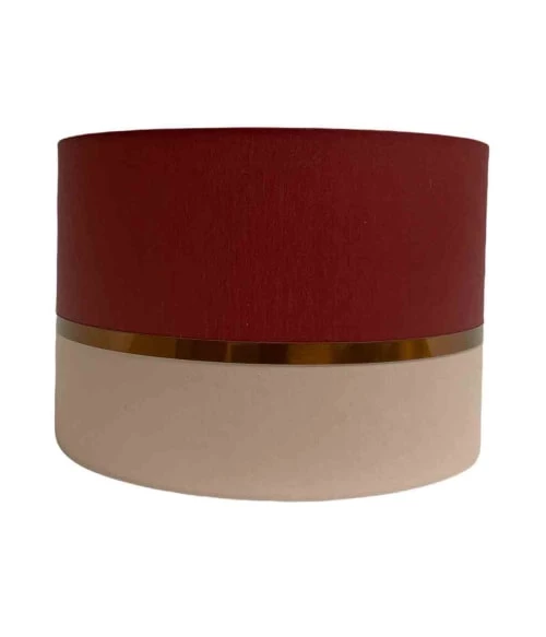 Abat-jours Lampes à Poser Abat-jour Chevet Bicolore Beige Et Lie De Vin T 25 X H 18 3 Abat-jours Lampes à Poser Abat-jour Chevet Bicolore Beige Et Lie De Vin T 25 X H 18 – Image 3