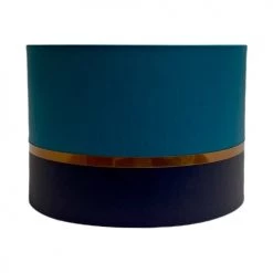 Abat-jours Lampes à Poser Abat-jour Chevet Bicolore Bleu T 25 X H 18 -Luminaires Contemporain Soldes abat jour chevet bicolore bleu t 25 x h 18 2