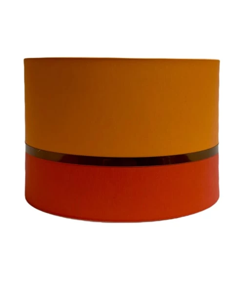 Abat-jours Lampes à Poser Abat-jour Chevet Bicolore Orange T 25 X H 18 3 Abat-jours Lampes à Poser Abat-jour Chevet Bicolore Orange T 25 X H 18 – Image 3