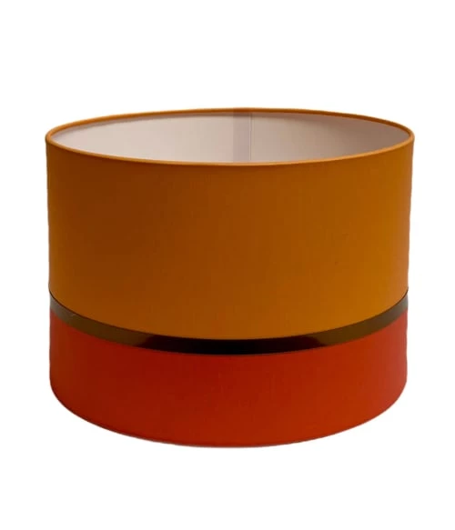 Abat-jours Lampes à Poser Abat-jour Chevet Bicolore Orange T 25 X H 18 1 Abat-jours Lampes à Poser Abat-jour Chevet Bicolore Orange T 25 X H 18