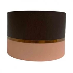 Abat-jours Lampes à Poser Abat-jour Chevet Bicolore Rose Et Chocolat T 25 X H 18 -Luminaires Contemporain Soldes abat jour chevet bicolore rose et chocolat t 25 x h 18 2