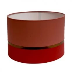 Abat-jours Lampes à Poser Abat-jour Chevet Bicolore Rouge T 25 X H 18