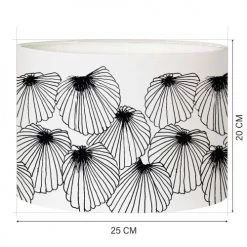 Abat-jours Lampes à Poser Abat-jour Chevet Coquillage T 25 X H 20 -Luminaires Contemporain Soldes abat jour chevet coquillage t 25 x h 20 1