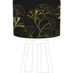 Abat-jours Lampes à Poser Abat-jour Chevet Doré Imprimé Noir Et Or Iris T 25 X H 18 -Luminaires Contemporain Soldes abat jour chevet dore imprime noir et or iris t 25 x h 18 4