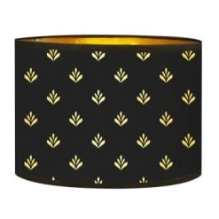 Abat-jours Lampadaires Abat-jour Lampadaire Doré Imprimé Noir Et Or Lys T 40 X H 25 9 Abat-jours Lampadaires Abat-jour Lampadaire Doré Imprimé Noir Et Or Lys T 40 X H 25 -Luminaires Contemporain Soldes abat jour chevet dore imprime noir et or lys t 25 x h 18
