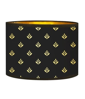 Abat-jours Lampadaires Abat-jour Lampadaire Doré Imprimé Noir Et Or Lys T 40 X H 25 5 Abat-jours Lampadaires Abat-jour Lampadaire Doré Imprimé Noir Et Or Lys T 40 X H 25 – Image 5