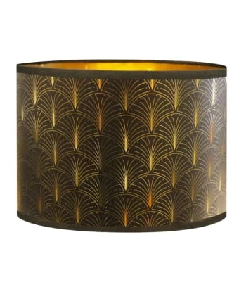 Abat-jours Lampadaires Abat-jour Lampadaire Doré Imprimé Noir Et Or Telio T 40 X H 25 5 Abat-jours Lampadaires Abat-jour Lampadaire Doré Imprimé Noir Et Or Telio T 40 X H 25 – Image 5