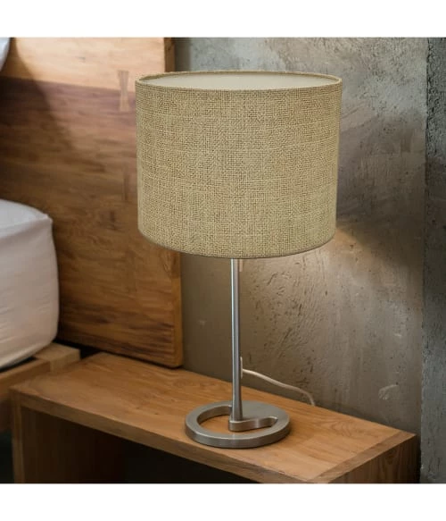 Abat-jours Lampes à Poser Abat-jour Chevet Effet Lin Beige T 20 X H 15 2 Abat-jours Lampes à Poser Abat-jour Chevet Effet Lin Beige T 20 X H 15 – Image 2