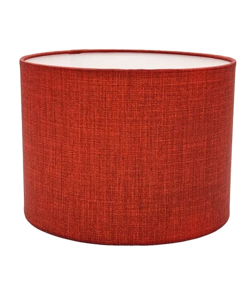 Abat-jours Lampes à Poser Abat-jour Chevet Effet Lin Rouge T 20 X H 15 1 Abat-jours Lampes à Poser Abat-jour Chevet Effet Lin Rouge T 20 X H 15