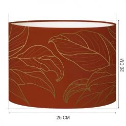 Abat-jours Lampes à Poser Abat-jour Chevet Feuille Rouge Acidulé T 25 X H 20 -Luminaires Contemporain Soldes abat jour chevet feuille rouge acidule t 25 x h 20 2