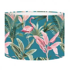 Abat-jours Lampes à Poser Abat-jour Chevet Flamand Bleu Canard T 25 X H 20