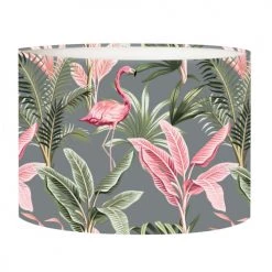 Abat-jours Lampes à Poser Abat-jour Chevet Flamand Gris T 25 X H 20