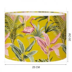 Abat-jours Lampes à Poser Abat-jour Chevet Flamand Jaune Moutarde T 25 X H 20 -Luminaires Contemporain Soldes abat jour chevet flamand jaune moutarde t 25 x h 20 2