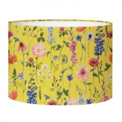 Abat-jours Lampes à Poser Abat-jour Chevet Fleur Jaune Acidulé T 25 X H 20