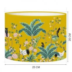 Abat-jours Lampes à Poser Abat-jour Chevet Jungle Jaune Moutarde T 25 X H 20 -Luminaires Contemporain Soldes abat jour chevet jungle jaune moutarde t 25 x h 20 2