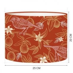 Abat-jours Lampes à Poser Abat-jour Chevet Oiseau Rouge Acidulé T 25 X H 20 -Luminaires Contemporain Soldes abat jour chevet oiseau rouge acidule t 25 x h 20 2