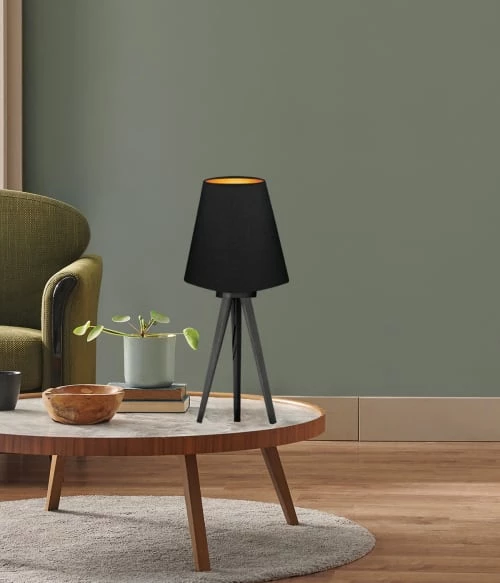 Abat-jours Lampes à Poser Abat-jour Chevet Petit Conique Noir Et Or T 20 X H 20 2 Abat-jours Lampes à Poser Abat-jour Chevet Petit Conique Noir Et Or T 20 X H 20 – Image 2