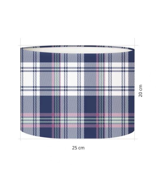 Abat-jours Lampes à Poser Abat-jour Chevet Tartan Cami T 25 X H 20 3 Abat-jours Lampes à Poser Abat-jour Chevet Tartan Cami T 25 X H 20 – Image 3
