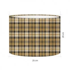 Abat-jours Lampes à Poser Abat-jour Chevet Tartan Coco T 25 X H 20 -Luminaires Contemporain Soldes abat jour chevet tartan coco t 25 x h 20 2