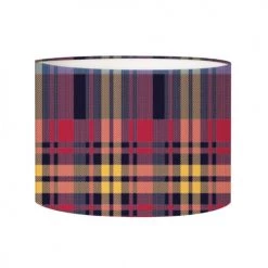 Abat-jours Lampes à Poser Abat-jour Chevet Tartan Kent T 25 X H 20