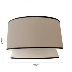 Abat-jours Lampadaires Abat-jour Cleo Taupe T 40 X H 27 -Luminaires Contemporain Soldes abat jour cleo taupe t 40 x h 27 2