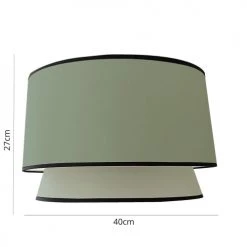 Abat-jours Lampadaires Abat-jour Cleo Vert Olive T 40 X H 27 -Luminaires Contemporain Soldes abat jour cleo vert olive t 40 x h 27 2