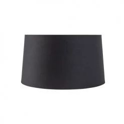 QAZQA Suspensions Abat-jour En Tissu Noir -Luminaires Contemporain Soldes abat jour en tissu noir 2