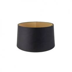 QAZQA Suspensions Abat-jour En Tissu Noir