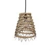 LUMISKY Suspensions Abat Jour Int/ext Fibre Naturelle Beige D28CM