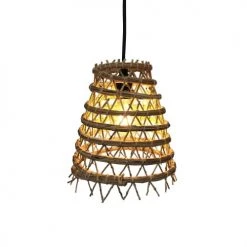 LUMISKY Suspensions Abat Jour Int/ext Fibre Naturelle Beige D28CM -Luminaires Contemporain Soldes abat jour int ext fibre naturelle beige d28cm 3