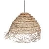 LUMISKY Suspensions Abat Jour Int/ext Fibre Naturelle Beige D70CM
