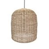 LUMISKY Suspensions Abat Jour Int/ext Rotin Beige D40CM