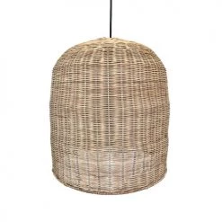 LUMISKY Suspensions Abat Jour Int/ext Rotin Beige D40CM