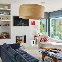 LUMISKY Lampadaires Abat-jour Intérieur Bois Naturel Bois Clair D60CM -Luminaires Contemporain Soldes abat jour interieur bois naturel bois clair d60cm 2