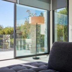 LUMISKY Lampadaires Abat-jour Intérieur Bois Naturel Bois Clair D60CM -Luminaires Contemporain Soldes abat jour interieur bois naturel bois clair d60cm 4