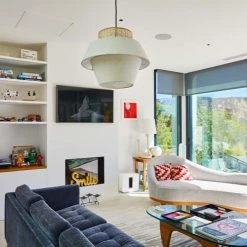 LUMISKY Suspensions Abat-jour Intérieur Coton Beige D40CM -Luminaires Contemporain Soldes abat jour interieur coton beige d40cm 3