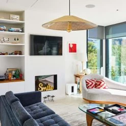 LUMISKY Suspensions Abat-jour Intérieur Fibre Naturelle Beige D60CM -Luminaires Contemporain Soldes abat jour interieur fibre naturelle beige d60cm 2