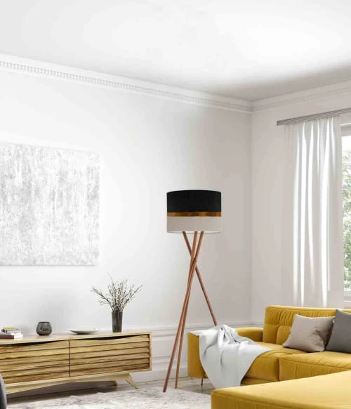 Abat-jours Lampadaires Abat-jour Lampadaire Bicolore Gris Clair Et Gris Foncé T 45 X H 28 2 Abat-jours Lampadaires Abat-jour Lampadaire Bicolore Gris Clair Et Gris Foncé T 45 X H 28 – Image 2