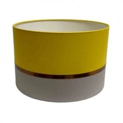 Abat-jours Lampadaires Abat-jour Lampadaire Bicolore Gris Et Jaune T 45 X H 28 5 Abat-jours Lampadaires Abat-jour Lampadaire Bicolore Gris Et Jaune T 45 X H 28 -Luminaires Contemporain Soldes abat jour lampadaire bicolore gris et jaune t 45 x h 28 2