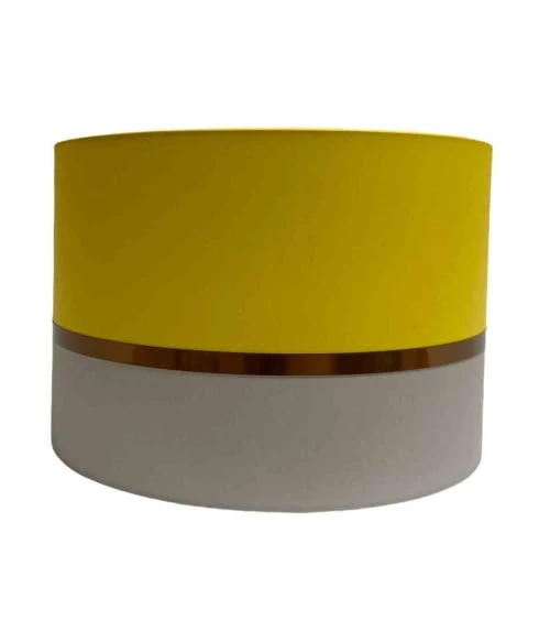 Abat-jours Lampadaires Abat-jour Lampadaire Bicolore Gris Et Jaune T 45 X H 28 1 Abat-jours Lampadaires Abat-jour Lampadaire Bicolore Gris Et Jaune T 45 X H 28