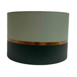 Abat-jours Lampadaires Abat-jour Lampadaire Bicolore Vert Empire Et Tilleul T 45 X H 28 -Luminaires Contemporain Soldes abat jour lampadaire bicolore vert empire et tilleul t 45 x h 28 2