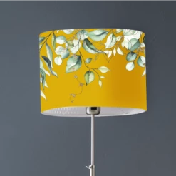 Abat-jours Lampadaires Abat-jour Lampadaire Branche Jaune Moutarde T 45 X H 25 -Luminaires Contemporain Soldes abat jour lampadaire branche jaune moutarde t 45 x h 25 2