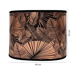 Abat-jours Lampadaires Abat-jour Lampadaire Cuivre Palmier T 40 X H 25 -Luminaires Contemporain Soldes abat jour lampadaire cuivre palmier t 40 x h 25 3